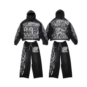 Chándal Deportivo para Hombre de Primera Calidad, Transpirable y Ecológico, Cómodo, de Felpa de Algodón Grueso de 450 GSM, Estilo Casual para Invierno - Product Image 1