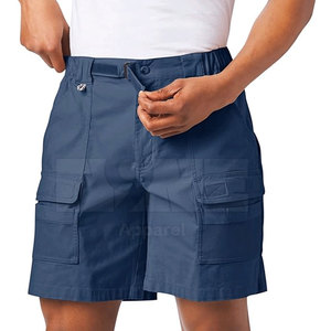 Shorts cargo décontractés pour hommes, taille mi-haute, 100 % coton – Haute qualité, séchage rapide, personnalisable OEM - Product Image 5