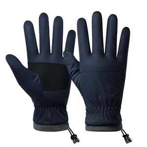 Gants de course haute performance pour hommes avec construction en polyester chaud et couche de protection avancée résistante à l'eau - Product Image 1