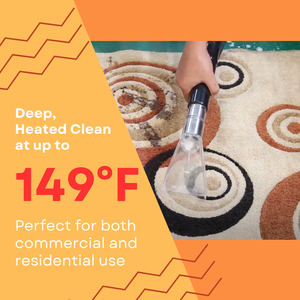 Pulitore per Tappeti Santmax SM18H a Doppio Serbatoio, 1.34 HP, 160 PSI, Estrattore Professionale con Cavo da 25 Piedi, Ecologico - Product Image 6