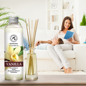 Aromatika Vanilla Aroma <b>Diffuser</b> Refill Liquid 200ml Long Lasting <b>Room</b> Fragrance Reed <b>Diffuser</b> Oil Air Freshener - Product Image 3