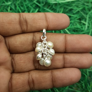 Colgante de plata esterlina hecho a mano, Perla exclusiva, hermoso collar de piedras preciosas naturales, regalo perfecto, amantes del cristal, plata 925 - Product Image 1