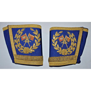 Manchette maçonnique de qualité supérieure, brodée à la main, de la Grande Loge du Grand Standard - Product Image 5