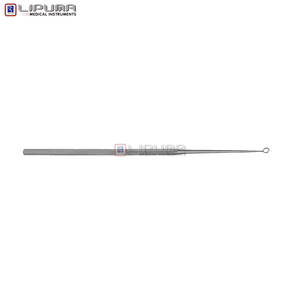 Curette d'oreille Buck, instrument chirurgical angulaire à bout arrondi pour un retrait sûr du cérumen, en acier inoxydable, réutilisable, curette ORL, instruments médicaux - Product Image 3