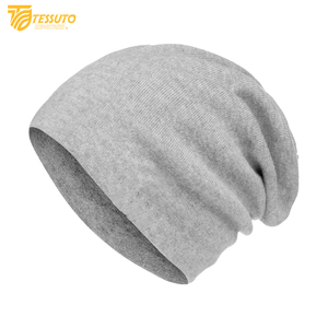 Unisex Thick Knitted Winter Beanie Jacquard Fabric <b>Skull</b> <b>Cap</b> for <b>Men</b> and Women Cuffed Beanies - Product Image 1