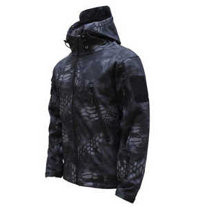 Vente en gros veste softshell imperméable à glissière avec logo brodé personnalisé manteaux en polyester veste coupe-vent pour hommes - Product Image 4