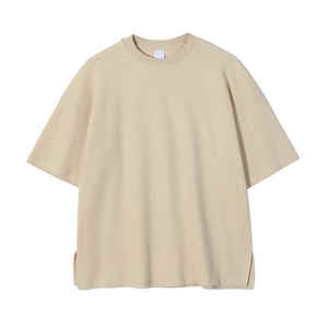 เสื้อยืดถักวาฟเฟิลน้ำหนัก260ก. แบบกำหนดเองได้เสื้อโอเวอร์ไซส์ระบายอากาศได้เทคนิคการพิมพ์ลายแบบแข็ง - Product Image 4