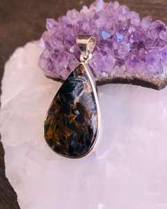 Pendentif en argent sterling Pietersite artisanal le plus vendu en forme d'ailes certifié IGI pour femmes/unisexe prix de gros OEM - Product Image 4