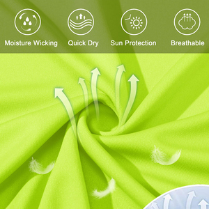 เสื้อยืดป้องกันผดผื่นสำหรับผู้ชายเสื้อใส่กลางแจ้งแขนยาวคอกลมทรงสลิมฟิต - Product Image 4