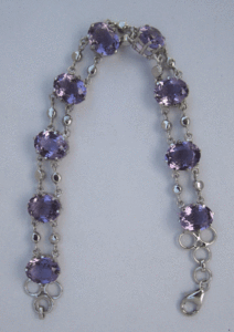 Shah Gems Women's Natural Amethyst <b>Bracelet</b> 925 Sterling Silver Crystal <b>Bracelets</b> & <b>Bangles</b> - Product Image 1