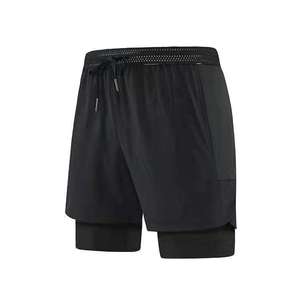 Vêtements de sport pour hommes Shorts de sport en gros Prix ​​bas Matériel en polyester Couleur unie Musculation Sport Course à pied Shorts de sport pour hommes - Product Image 6