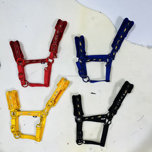 Cabestro de Nailon Personalizado con Cabezada de Cuero Estilo Silla Inglesa de Proveedor Indio Disponible en Varios Colores y Tamaños - Product Image 6