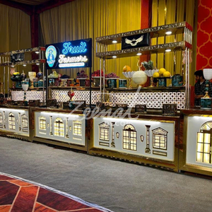 Elegante Mostrador de buffet de boda de acero inoxidable Elegante Mostrador de comida de acero inoxidable/Buffet Catering Mostrador de comida de boda - Product Image 1