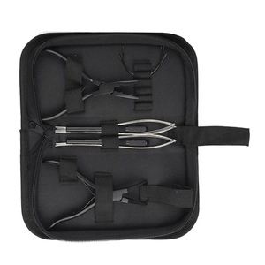 Kits d'outils d'extension de cheveux en acier inoxydable Nouveaux arrivages Ciseaux de coiffure Boucle Crochet Pince Kit d'extension de cheveux - Product Image 6