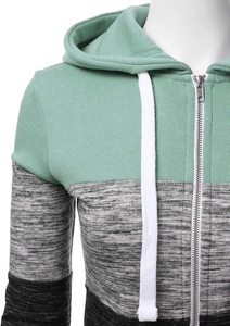Sudadera con Capucha para Mujer, con Cierre, Logotipo Frontal, Secado Rápido, Transpirable, Ligera, Informal, para Uso Diario - Product Image 3
