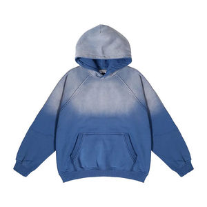 Vente en gros de sweat-shirts à manches longues en polyester et coton surdimensionnés, lavés à l'acide, effet délavé, personnalisés pour l'hiver, pour femmes - Product Image 4