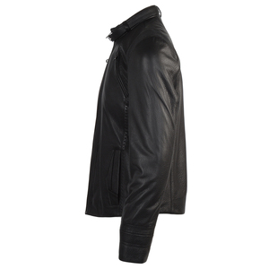 High Quality Zip up <b>Leather</b> <b>Jacket</b> for Men New Style 100% Genuine <b>Long</b> Casual <b>Leather</b> <b>jacket</b> for men - Product Image 2