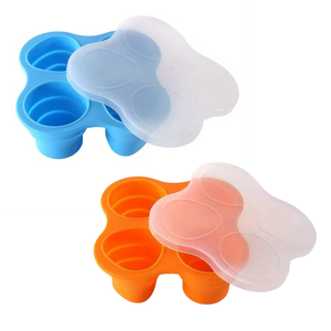 Reutilizable 4 Compartimentos Silicona Almacenamiento Plegable Alimentos Con Tapa - Product Image 6