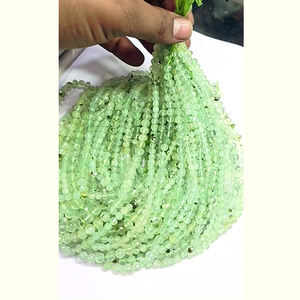 28 Hebras de Prehnita Natural 4mm-8mm Cuentas redondas lisas 2690 Cts Lote Iroc Ventas Cuentas sueltas de piedras preciosas de 14 pulgadas US $296 para todos - Product Image 2