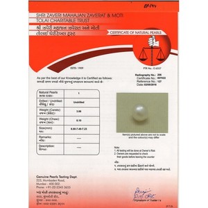 Perlas Sueltas Barrocas de Agua Dulce Naturales de Color Blanco Rosado de 3.06 Quilates, Perlas Basra Pearl para Joyería de Moda - Product Image 4
