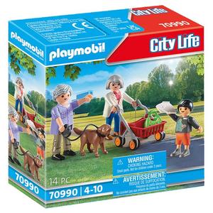 Set <span class=keywords><strong>de</strong></span> Figuras <span class=keywords><strong>de</strong></span> Plástico <span class=keywords><strong>PLAYMOBIL</strong></span> 70990 Abuelos y Nietos con Licencia Oficial - Product Image 1