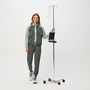 Veste de coupe classique à manches longues pour infirmière, uniforme d'infirmière, vestes médicales de laboratoire pour femmes - Product Image 6