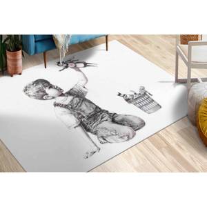 Alfombra Impresa - Alfombra Infantil Banksy con Diseño Abstracto, Antideslizante para Interiores, Alfombra de Chenilla - Product Image 2