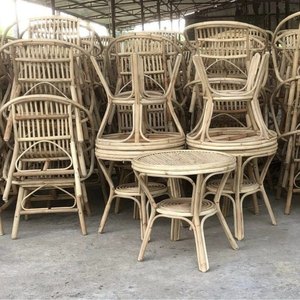 เก้าอี้โซฟาหวายแบบทนทานพร้อมเบาะรองนั่งเฟอร์นิเจอร์รับประทานอาหาร - Product Image 6