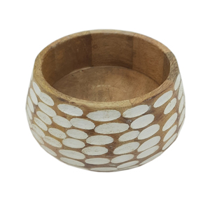 Bol rond en bois Articles ménagers naturels Bol d'auberge Plats de cuisine Prix de gros Multi Design personnalisé - Product Image 6