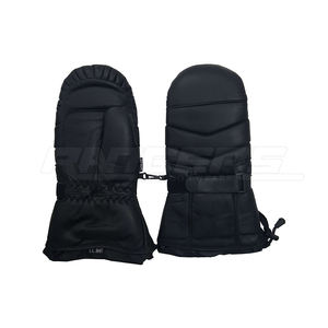 Gants de ski en cuir de qualité supérieure Mode personnalisée Imperméable Vêtements de ski de neige Sangle de poignet réglable Marque privée Gants de sport d'hiver - Product Image 1