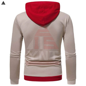 Sweat à capuche en molleton de qualité supérieure pour homme, avec logo, motif écossais, coupe oversize, basique, en molleton mélangé de coton - Product Image 2