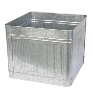 Macetas para interiores y exteriores de primera calidad con aspecto rústico galvanizado, maceta con asas de arpillera para decoración de jardín y hogar - Product Image 4