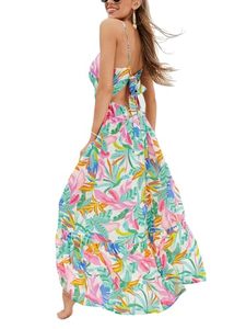 Vestido Midi Plisado con Cuello Cuadrado, Estampado Floral, Transpirable, para Oficina, Fiesta, Estilo Empire, para Mujer - Product Image 3
