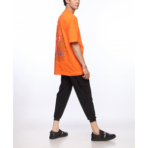 Qualité de luxe O-Neck hommes T-Shirt 100% coton nouveau Streetwear personnalisé surdimensionné solide goutte épaule Style d'impression vierge - Product Image 5