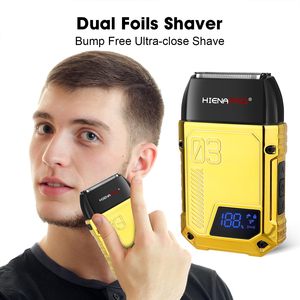 Afeitadora Eléctrica Profesional Dual para Hombres, Mini Afeitadora Eléctrica USB para Rostro, Afeitadora de Lámina Alemana para Barberos - Product Image 3