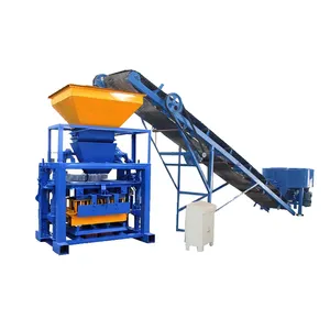 Easy Operational 15Mpa Rated Pressure Semi-automatic Cement Concrete Hollow Blocks, Solid Block, Paving Brick Making Machine