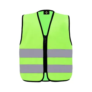 Gilet de sécurité haute visibilité Aalborg avec autocollants et lumières réfléchissants pour un merchandising efficace - Product Image 5