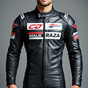 Traje de cuero de motocicleta Malik Raza superventas | Equipo de carreras de cuero de vaca de alta calidad - Product Image 5
