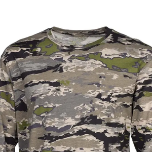 เสื้อตกปลาของผู้ชายผ้าโพลีเอสเตอร์กันรังสียูวี UPF50 + เครื่องแบบยาวลายพรางออกแบบได้ตามต้องการ - Product Image 3