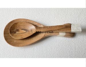 Style classique cuisine résistant à la chaleur en bois cuillère reste bois résine porte-cuillère ustensiles de cuisine porte-cuillère ustensiles de cuisine cuisine - Product Image 6