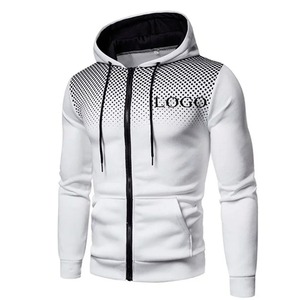 Jersey de poliéster y algodón de alta calidad, ropa de calle de talla grande, sudaderas con capucha sólidas con logotipo personalizado, sudaderas con capucha para hombre - Product Image 4