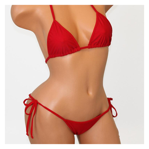 <span class=keywords><strong>Bikini</strong></span> de realce trasero para mujer, traje de baño de dos piezas en color rojo, con realce de nalgas, diseño exclusivo, personalizado y hecho a mano - Product Image 1