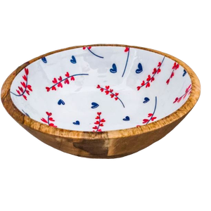 Bol en bois et aspect moderne et brillant poli 100% naturel personnalisé Woo bol de service et utilisation pour accessoires de cuisine - Product Image 4