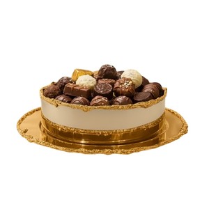 Elegant Silver Engraved Metal Round Table Top <b>Chocolate</b> Bowl Sweets Serving Bowl Dessert Holder For Home Hotel <b>Wedding</b> Supplies - Product Image 5