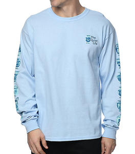 Premium Unisex 180Gsm Oversize manga larga 100% algodón camiseta diseño personalizado para hombres camisetas de manga completa para hombres - Product Image 5