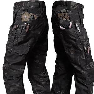 Nouveaux pantalons de travail formels pour hommes, pantalons cargo d'extérieur, multi-poches, imperméables, en toile écologique, respirants, pantalons de randonnée d'hiver - Product Image 2