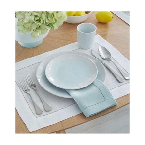 Tapis de Table en Coton Tissé Simple Couleur Menthe Coupe Brodé Design Western Décor Accessoire Tissé Isolation Chaude Cuisine Mariage - Product Image 1