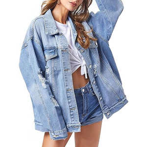 Chaqueta vaquera de manga larga de invierno para mujer personalizable de alta calidad con decoración de piel Diseño de estilo callejero popular - Product Image 5