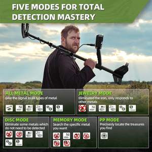 Détecteur de métaux professionnel haut de gamme pour adultes, étanche, haute précision, détection de l'or et de l'argent, utilisation sous-marine, sur la plage, avec convoyeur - Product Image 4