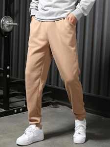 Pantalon de survêtement décontracté pour hommes de poids lourd en gros style délavé pantalon à taille élastique et pantalon prix bon marché - Product Image 6